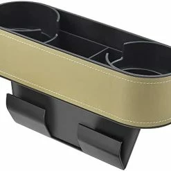 Budget ???? Coin Side Pocket Console Side Pocket Leather Cover Car Cup Holder Auto Front Seat Organizer Cell Mobile Phone Holder (Black) ???? -Car Seat Covers shop 41EYr7xivDL. AC
