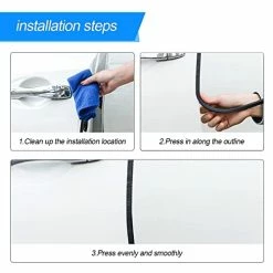 Outlet ???? Car Door Edge Guards, 16Ft Universal Rubber Seal Protector U Shape Edge Trim Car Door Edge Protection For Most Car, Aluminum Boat Edge Guards (Black/16FT) ⌛ -Car Seat Covers shop 41EfyzPtjGL