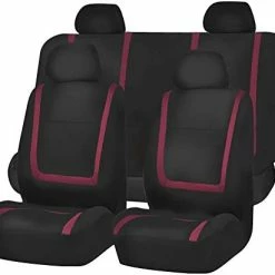 Budget ???? Car Seat Covers Full Set Pink Cloth - Universal Fit Automotive Seat Covers, Low Back Front Seat Covers, Solid Back Seat Cover, Washable Car Seat Cover For SUV, Sedan And Van Blue Full Set ⌛ -Car Seat Covers shop 41Expb I1CL. AC