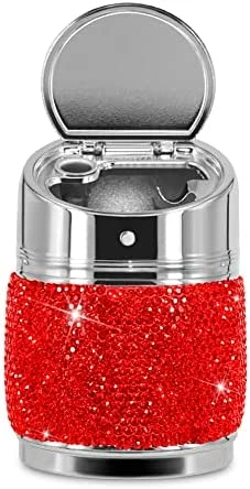 Wholesale ???? Portable Auto Car Cigarette Ashtray Ash Bling Crystal Smokeless Stand Cylinder Cup Holders,Silver ✨ 13 Wholesale ???? Portable Auto Car Cigarette Ashtray Ash Bling Crystal Smokeless Stand Cylinder Cup Holders,Silver ✨ - Image 11