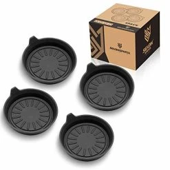 New ???? Car Coasters For Cup Holders, Silicone Cup Holder Coasters, Universal Vehicle Coasters, Set Of 4 Pack, 3-1/8" Diameter (Black) ⌛ -Car Seat Covers shop 41FIaKTWBGL