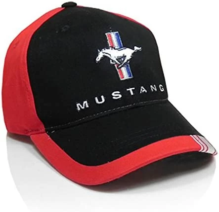 Hot Sale ???? Checkered Flag Mustang Running Horse Tri-Bar Black Red Stripe ⚾ Baseball Cap ???? 5 Hot Sale ???? Checkered Flag Mustang Running Horse Tri-Bar Black Red Stripe ⚾ Baseball Cap ???? - Image 3