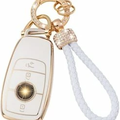 Cheapest ???? Gematay For Toyota Key Fob Cover With Lanyard, Car Key Case Protection For 2018-2022 Camry RAV4 Highlander Avalon C-HR Prius Corolla GT86 Smart Key Holder For Chevy B 4 Button ???? -Car Seat Covers shop 41FPADB9gKL. AC