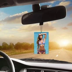 Deals ???? Personalized Car Air Freshener,YRH Custom Double Face Smell Air Fresheners With Picture,for Car,Wardrobe,Bathroom,Hanging Ornaments Shape 05 ⭐ -Car Seat Covers shop 41FfPuzy5eL