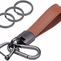 Hot Sale ???? Genuine Leather Car Keychain, Universal Key Fob Keychain Leather Key Chain Holder For Men And ???? Women, 360 Degree Rotatable, With Anti-lost D-ring, 3 Keyrings - Black (Carabiner Clip) ???? 19 Hot Sale ???? Genuine Leather Car Keychain, Universal Key Fob Keychain Leather Key Chain Holder For Men And ???? Women, 360 Degree Rotatable, With Anti-lost D-ring, 3 Keyrings - Black (Carabiner Clip) ???? -Car Seat Covers shop 41FlJ7WygZL. AC