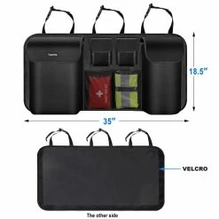 Best Sale ???? Fireproof Car Trunk Organizer For Car,Tamfile Car Hanging Organizer Backseat Storage And Waterproof ,Collapsible Car Trunk Tidy Storage Bag With Lids, SUV, Sedan, Van Organizers Back Seat Mesh Pockets ???? -Car Seat Covers shop 41FqxOiuXpL