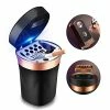 Brand new ???? Car Ashtray, Auto Ashtray Cigar Electronic Cigarette Lighter Detachable Solar Powered / USB Rechargeable With Lid Blue LED Light For Most Car Cup Holder Home Office (Black) ???? -Car Seat Covers shop 41G8GIa1yBL