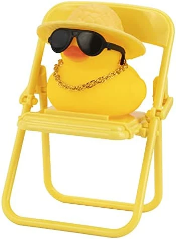 Brand new ⌛ Car Duck Ornament Rubber Duck Car Dashboard Decoration For Car Dashboard Decoration Accessories With Mini Hat, Necklace, ???? Sunglasses, Chair Or Skateboard (D-Green) ???? 12 Brand new ⌛ Car Duck Ornament Rubber Duck Car Dashboard Decoration For Car Dashboard Decoration Accessories With Mini Hat, Necklace, ???? Sunglasses, Chair Or Skateboard (D-Green) ???? - Image 10