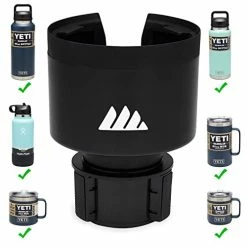Best reviews of ???? Ultimate Expander Car Cup Holder - Adjustable Base - Expander & Organizer For Vehicles - Compatible With Coffee Mug, Yeti 14/24/36/46oz, Ramblers, Hydro Flasks 32/40oz, 3.4"-4.0" Bottles Whi ✔️