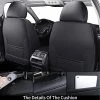 Flash Sale ???? Car Seat Covers Full Set, Waterproof Nappa Leather Auto Seat Protectors, Universal Fit For Most Sedans SUV Pick-up Truck, Black ???? -Car Seat Covers shop 41GRf9YJITL