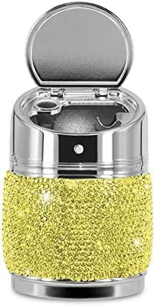 Wholesale ???? Portable Auto Car Cigarette Ashtray Ash Bling Crystal Smokeless Stand Cylinder Cup Holders,Silver ✨ 15 Wholesale ???? Portable Auto Car Cigarette Ashtray Ash Bling Crystal Smokeless Stand Cylinder Cup Holders,Silver ✨ - Image 13