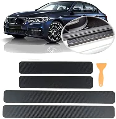 Wholesale ???? Grafken 4PCS Car Door Sill Welcome Pedal, Carbon Fiber Vinyl Wrap Tape Film, Universal Threshold Anti-Scratch Sticker Door Edge Protection Silver ???? 9 Wholesale ???? Grafken 4PCS Car Door Sill Welcome Pedal, Carbon Fiber Vinyl Wrap Tape Film, Universal Threshold Anti-Scratch Sticker Door Edge Protection Silver ???? - Image 7