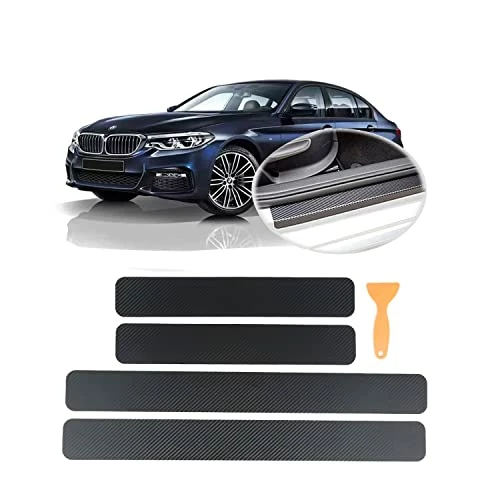 Wholesale ???? Grafken 4PCS Car Door Sill Welcome Pedal, Carbon Fiber Vinyl Wrap Tape Film, Universal Threshold Anti-Scratch Sticker Door Edge Protection Silver ???? 3 Wholesale ???? Grafken 4PCS Car Door Sill Welcome Pedal, Carbon Fiber Vinyl Wrap Tape Film, Universal Threshold Anti-Scratch Sticker Door Edge Protection Silver ????