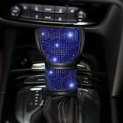 Cheapest ???? Blue Bling Steering Wheel Cover Set Of 8 Pack, Rhinestone Diamond Blue Bling Car Accessories For ???? Women, Handbrake Cover, Seat Belt Cover, Gear Shift Cover, Ignition Ring, Car Coaster, Blue B-blue ???? -Car Seat Covers shop 41HKjpH48NL