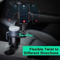 Budget ???? Car Cup Holder Expander Adjustable Base With Phone Mount THIS HILL 360° Rotation Cup Holder Cell Phone Holder For Car Compatible With IPhone/Samsung All Smartphone ???? 14 Budget ???? Car Cup Holder Expander Adjustable Base With Phone Mount THIS HILL 360° Rotation Cup Holder Cell Phone Holder For Car Compatible With IPhone/Samsung All Smartphone ???? -Car Seat Covers shop 41Hucql7uFL