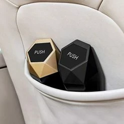 Best Sale ???? Car Trash Can With Lid, New Car Dustbin Diamond Design, Leakproof Vehicle Trash Bin, Mini Garbage Bin For Automotive Car, Home, Office, Kitchen, Bedroom, 1PCS (Black) ???? -Car Seat Covers shop 41I7jR2zUZL