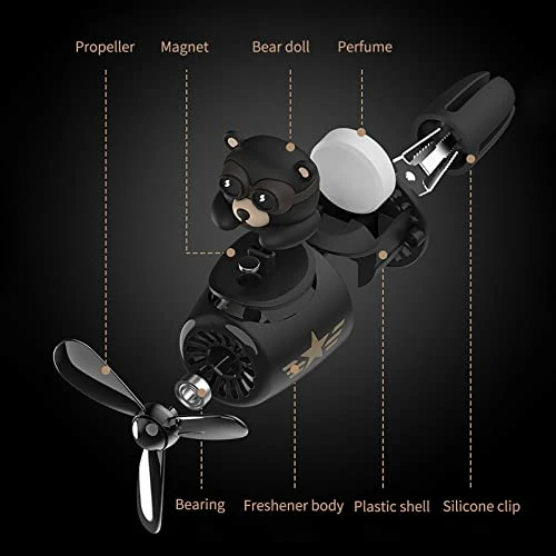 Cheap ✔️ Car Air Fresheners Black Bear Pilot Car Diffuser Cute Car Perfume Funny Car Fragrance ???? Christmas Car Decorations (Black Bear) ⭐ 5 Cheap ✔️ Car Air Fresheners Black Bear Pilot Car Diffuser Cute Car Perfume Funny Car Fragrance ???? Christmas Car Decorations (Black Bear) ⭐ - Image 3