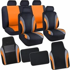 Outlet ✔️ Line Rider Sporty Car Seat Covers Full Set With 4Pcs Waterproof Car Floor Mats Universal Fit Airbag Compatible Automotive Interior Covers For Sedans, Trucks,Vans,SUV (Combo Set, Black & Mint) ???? -Car Seat Covers shop 41IwwnHpI2L. AC