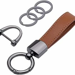 Hot Sale ???? Genuine Leather Car Keychain, Universal Key Fob Keychain Leather Key Chain Holder For Men And ???? Women, 360 Degree Rotatable, With Anti-lost D-ring, 3 Keyrings - Black (Carabiner Clip) ???? 18 Hot Sale ???? Genuine Leather Car Keychain, Universal Key Fob Keychain Leather Key Chain Holder For Men And ???? Women, 360 Degree Rotatable, With Anti-lost D-ring, 3 Keyrings - Black (Carabiner Clip) ???? -Car Seat Covers shop 41J1BViDpbL. AC