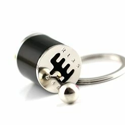 Brand new ???? Creative Auto Part Model Gear Box Keychain Six-speed Manual Transmission Shift Lever Keyring Key Chain Ring Keyrings Keyfob (Black) Intercooler ????