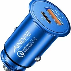 Outlet ???? USB C Car Charger, 48W IPhone Car Charger Fast Charging [Mini&Metal], AINOPE Fast USB Car Charger Adapter PD30W&QC3.0 Compatible With IPhone 14 Pro Max Plus 13 12 11 Samsung S22/21/20 Note20/10 Pixel Red ???? -Car Seat Covers shop 41JkJPWPUwL. AC