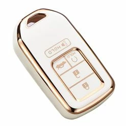 Best reviews of ✨ For Honda Key Fob Cover, Premium Soft TPU Full Protection Key Fob Case For Honda Accord Civic CRV Pilot Ridgeline Odyssey Passport Smart Remote Key Protector (Size B-Ivory) ⭐