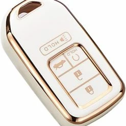 Best reviews of ✨ For Honda Key Fob Cover, Premium Soft TPU Full Protection Key Fob Case For Honda Accord Civic CRV Pilot Ridgeline Odyssey Passport Smart Remote Key Protector (Size B-Ivory) ⭐ -Car Seat Covers shop 41K2U3grbQL. AC