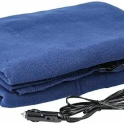 Deals ✨ Electric Car Blanket- Heated 12 Volt Fleece Travel Throw For Car And RV-Great For Cold Weather, Tailgating, And Emergency Kits By Stalwart-BLACK/WHITE 59” (L) X 43” (W) ???? -Car Seat Covers shop 41K7gO8UkdL. AC