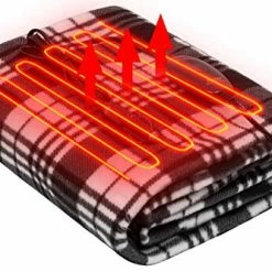 Best reviews of ???? IHealthComfort Warm Travel Blanket With Intelligent Temp And 30/45/60mins Auto-Off Timer Controller For Road Trip Outdoor Camping(60"x 40")(Black And White)… ✔️