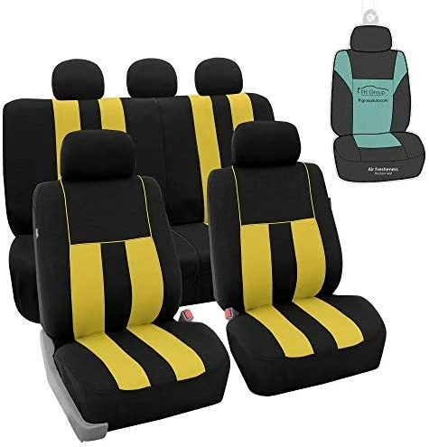 Cheap ???? Car Seat Cover Full Set Striking Striped Black Car Seat Covers With Front Seat Covers And Rear Split Bench Car Seat Cover Universal Fit Interior Accessories For Cars Trucks And SUVs ⭐ 12 Cheap ???? Car Seat Cover Full Set Striking Striped Black Car Seat Covers With Front Seat Covers And Rear Split Bench Car Seat Cover Universal Fit Interior Accessories For Cars Trucks And SUVs ⭐ - Image 10