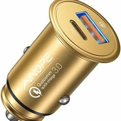 Outlet ???? USB C Car Charger, 48W IPhone Car Charger Fast Charging [Mini&Metal], AINOPE Fast USB Car Charger Adapter PD30W&QC3.0 Compatible With IPhone 14 Pro Max Plus 13 12 11 Samsung S22/21/20 Note20/10 Pixel Red ???? -Car Seat Covers shop 41LK ynGlsL. AC