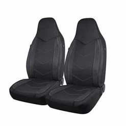 Budget ✔️ High Back Front Car Seat Covers - Sports Carbon Fiber Mesh Design, Universal Fit, Airbag Compatible (Black) High Back Red ❤️