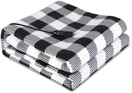 New ???? 12v Electric Car Blanket 39"x59", Heated Blanket,Car Mini Heated Travel Blanket Pad,Overheating Protection, For Men ???? Women Home&Office, Bed,Sofa, Car Use (Red /Black) ???? 9 New ???? 12v Electric Car Blanket 39"x59", Heated Blanket,Car Mini Heated Travel Blanket Pad,Overheating Protection, For Men ???? Women Home&Office, Bed,Sofa, Car Use (Red /Black) ???? - Image 7