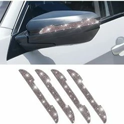 Buy ???? 4 PCS Bling Rhinestone Car Door Handle Scratch Protector, Universal For All Cars, Vehicles, SUVs, Car Side Rearview Mirror, Car Door Edge Guard, Car Exterior Accessories For ???? Women Men (White) ???? -Car Seat Covers shop 41MtswqK61L. AC