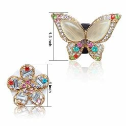 Best reviews of ???? MY Bling Crystal Car Air Vent Clip Charms Butterfly And Flower 2 PCS Car Diffuser Air Freshener With Vent Clip Bling Car Accessories For ???? Women ???? -Car Seat Covers shop 41N2RdlU2CL