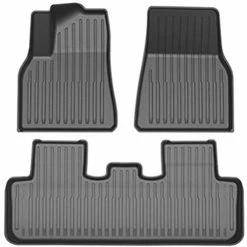 New ???? Tesla Model Y 2020 2021 2022 2023 All Weather Floor Mats Front Rear Cargo Liner Mat, Waterproof Anti-Slip Floor Mat Custom Fit For Tesla, Heavy Duty Floor Mats & Trunk Mat Model Y Floor Mats & Trunk Mats ???? -Car Seat Covers shop 41N4JafsnDL