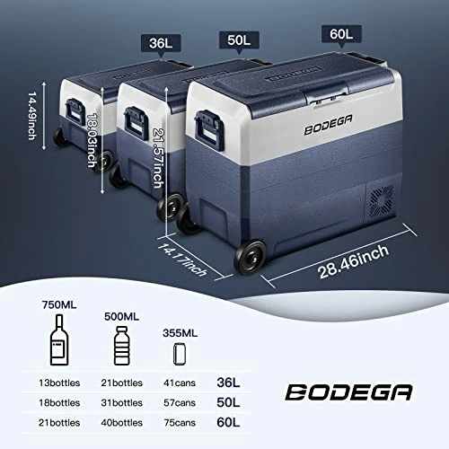Discount ❤️ 【Upgraded】 12 Volt Refrigerator, Portable Freezer, Car Fridge Dual Zone WIFI APP Control, 53 Quart(50L)-4℉-68℉ RV Car Cooler 12/24V DC And 100-240V AC For Outdoor, Vehicles, Camping, Travel T 64 Quart (60l) ???? 7 Discount ❤️ 【Upgraded】 12 Volt Refrigerator, Portable Freezer, Car Fridge Dual Zone WIFI APP Control, 53 Quart(50L)-4℉-68℉ RV Car Cooler 12/24V DC And 100-240V AC For Outdoor, Vehicles, Camping, Travel T 64 Quart (60l) ???? - Image 5