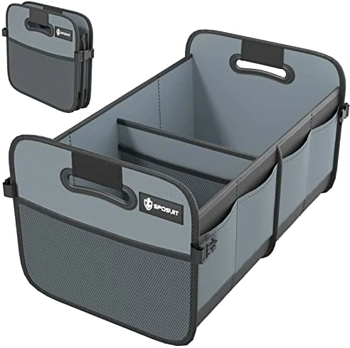 Hot Sale ???? Trunk Organizer For Car - Collapsible Trunk Storage With 11 Pockets & Reinforced Handles, SUV Trunk Organizers For Grocery Cargo Red ???? 8 Hot Sale ???? Trunk Organizer For Car - Collapsible Trunk Storage With 11 Pockets & Reinforced Handles, SUV Trunk Organizers For Grocery Cargo Red ???? - Image 6