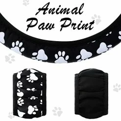 Coupon ⭐ 10 Pieces ???? Dog Paw Car Accessories Set ???? Dog Cat Paw Print Car Seat Covers Car Steering Wheel Cover ???? Dog Paw Car Cup Holder Armrest Pad Cover Seat Belt Pads Key Chain Wrist Strap For Car SUV Truck ???? -Car Seat Covers shop 41NwlMYFRJS