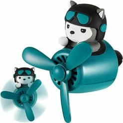 Brand new ✔️ Bear Pilot Car Air Freshener Cute Car Diffuser Rotating Propeller Air Outlet Vent Fresheners Aromatherapy Ornament Car Accessories Automotive Air Fresheners For Cars (Vivid Style) ⭐
