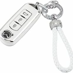 Discount ???? UHONSN For Nissan Key Fob Cover 4 Button Auto Start Soft TPU Smart Keyless Case Keys Protector Chain Cute Car Accessories Girly White ⌛ 24 Discount ???? UHONSN For Nissan Key Fob Cover 4 Button Auto Start Soft TPU Smart Keyless Case Keys Protector Chain Cute Car Accessories Girly White ⌛ -Car Seat Covers shop 41PvmUH1JzL. AC