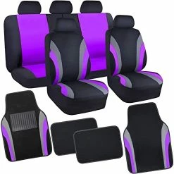 Outlet ✔️ Line Rider Sporty Car Seat Covers Full Set With 4Pcs Waterproof Car Floor Mats Universal Fit Airbag Compatible Automotive Interior Covers For Sedans, Trucks,Vans,SUV (Combo Set, Black & Mint) ???? -Car Seat Covers shop 41PwBmg989L. AC