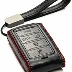 Coupon ???? Vitodeco Genuine Leather Smart Key Fob Case Compatible With Jeep Wagoneer, Jeep Grand Wagoneer, Jeep Grand Cherokee 2022 (5-Button, Black) ???? -Car Seat Covers shop 41QC pXuxcL. AC