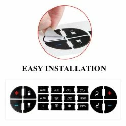 Coupon ???? AC Panel Decals Radio Button Repair Decal Set Fix Ruined Faded AC Controls AC Dash Button Sticker Repair Kit For GM Buick Enclave Chevrolet Avalanche Silverado Suburban Tahoe GMC Sierra Yukon Yukon XL Saturn Outlook Ect ???? -Car Seat Covers shop 41QwnnwCGqL