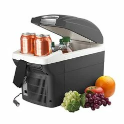 Hot Sale ❤️ EL6206 12V 6 Quart Personal Thermoelectric Cooler/Warmer, 6 Liter Capacity, Portable Electric Car Cooler Warmer With 12/24V DC, 12V Small Fridge For Car, RV, And Camping Use, UL Listed ????