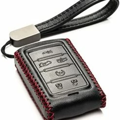 Coupon ???? Vitodeco Genuine Leather Smart Key Fob Case Compatible With Jeep Wagoneer, Jeep Grand Wagoneer, Jeep Grand Cherokee 2022 (5-Button, Black) ???? -Car Seat Covers shop 41RGylS5xL. AC