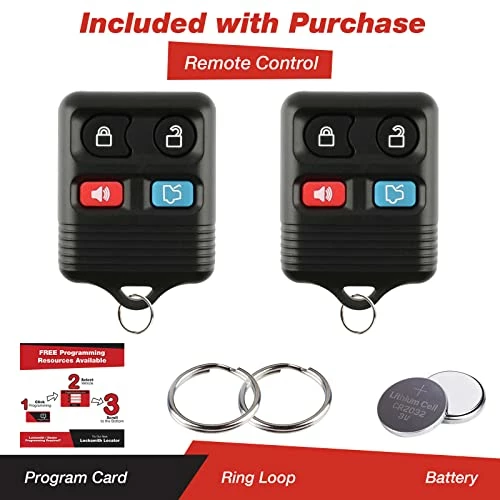 Wholesale ???? 2 KeylessOption Replacement Keyless Entry Remote Control Key Fob Clicker Transmitter - Black ???? 4 Wholesale ???? 2 KeylessOption Replacement Keyless Entry Remote Control Key Fob Clicker Transmitter - Black ???? - Image 2