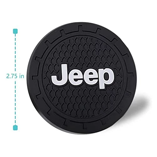 Buy ✨ Prugpth Car Cup Holder Coaster Inserts 2Pcs Car Logo Auto Anti Slip Cup Holder Insert Coaster For Fit Car Accessories (FitJeep) ???? 7 Buy ✨ Prugpth Car Cup Holder Coaster Inserts 2Pcs Car Logo Auto Anti Slip Cup Holder Insert Coaster For Fit Car Accessories (FitJeep) ???? - Image 5
