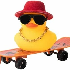 Brand new ⌛ Car Duck Ornament Rubber Duck Car Dashboard Decoration For Car Dashboard Decoration Accessories With Mini Hat, Necklace, ???? Sunglasses, Chair Or Skateboard (D-Green) ???? 31 Brand new ⌛ Car Duck Ornament Rubber Duck Car Dashboard Decoration For Car Dashboard Decoration Accessories With Mini Hat, Necklace, ???? Sunglasses, Chair Or Skateboard (D-Green) ???? -Car Seat Covers shop 41S9VzjgwL. AC