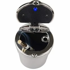 Best reviews of ???? Car Ashtray With Lid, Portable Car Cigarette Ashtray With Blue LED Light Car Cup Holder (Silver) ???? -Car Seat Covers shop 41SvMidL9OL